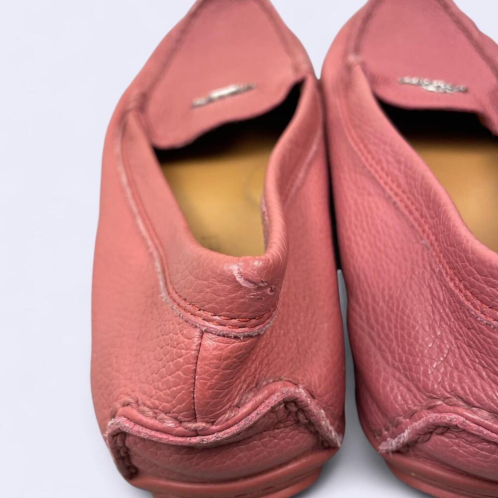 Coach Pink Leather Loafers Womens Size 7.5 - Picture 4 of 7